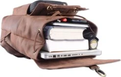 WILD WOODS Leren Unisex Rugzak Met Voorvak - Dames En Heren - Wandel Rugtas - Buffelleer - Vintage Donkerbruin 10 WILD WOODS Leren Unisex Rugzak Met Voorvak - Dames En Heren - Wandel Rugtas - Buffelleer - Vintage Donkerbruin -Reis Opberg Artikelen 1200x762 1