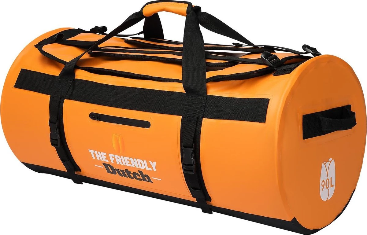 The Friendly Dutch Waterdichte Zeiltas: Oranje Waterdichte Reistassen 90 Liter Voor Zowel Heren Als Dames - Outdoor Waterproof Duffelbag, Zeiltas 90L Met Rugzakfunctie (weekendtas) 3 The Friendly Dutch Waterdichte Zeiltas: Oranje Waterdichte Reistassen 90 Liter Voor Zowel Heren Als Dames - Outdoor Waterproof Duffelbag, Zeiltas 90L Met Rugzakfunctie (weekendtas)