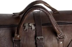 Leren Weekendtas Bruin - Reistas - Weekender - Duffle Bag - Sporttas - Studs & Stones -Reis Opberg Artikelen 1200x775