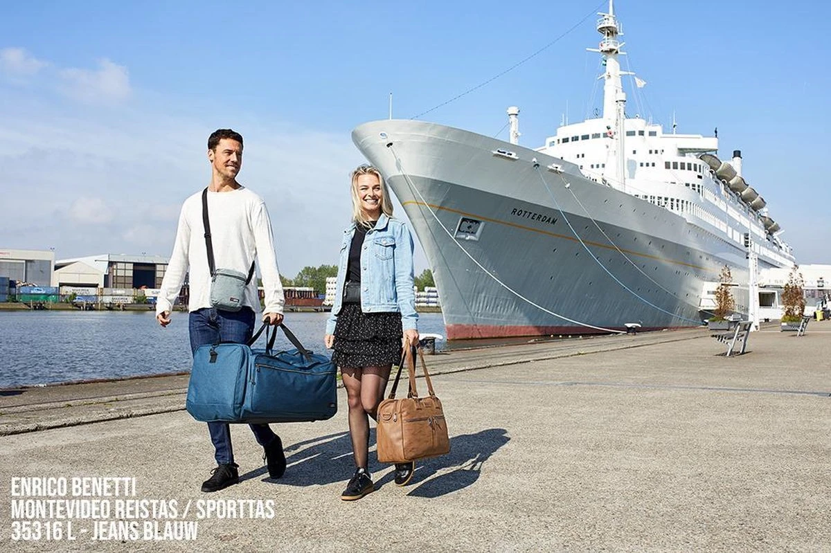 Enrico Benetti Montevideo 35316 Reistas/sporttas L - Jeans Blauw 8 Enrico Benetti Montevideo 35316 Reistas/sporttas L - Jeans Blauw - Afbeelding 6