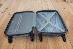 MuchoWow® Koffer - Marmer - Roze - Luxe - Marmerlook - Glitter - Design - Past Binnen 55x40x20 Cm En 55x35x25 Cm - Handbagage - Trolley - Fotokoffer - Cabin Size - Print -Reis Opberg Artikelen 1200x800 3