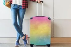 Koffer - Meisje - Regenboog - Trap - Wolken - Kinderen - Koffer Meisje - 35x55x20 Cm - Handbagage - Trolley - Reiskoffer -Reis Opberg Artikelen 1200x800 36