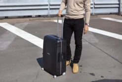 CarryOn Steward TSA Reiskoffer - 65cm Trolley Met Kliksloten - Dubbele Wielen - Zwart -Reis Opberg Artikelen 1200x800 59