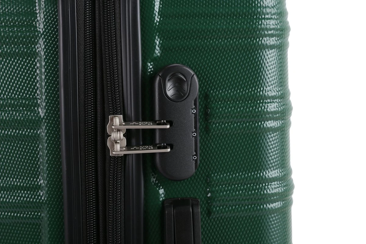 **ACTIE** NDK Swiss - Kofferset - 3 Delig - 4 Wielen - Groen 5 **ACTIE** NDK Swiss - Kofferset - 3 Delig - 4 Wielen - Groen - Afbeelding 3