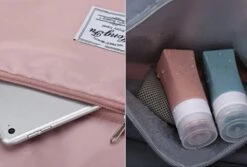 Merkloos Opvouwbare Handbagage Reistas – Opvouwbaar Tot 28 X 18 Cm – Roze -Reis Opberg Artikelen 1200x813 11