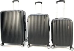 AATravel M Reiskoffer - Trolley ABS - Met Dubbele Wielen - 66 Cm - 66 Liter - Zwart -Reis Opberg Artikelen 1200x828 1