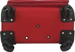 SB Travelbags Bagage Stoffen Koffer 75cm 4 Wielen Trolley - Rood -Reis Opberg Artikelen 1200x837