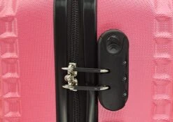 SB Travelbags Handbagage Koffer 51cm 4 Wielen Trolley - Roze -Reis Opberg Artikelen 1200x848