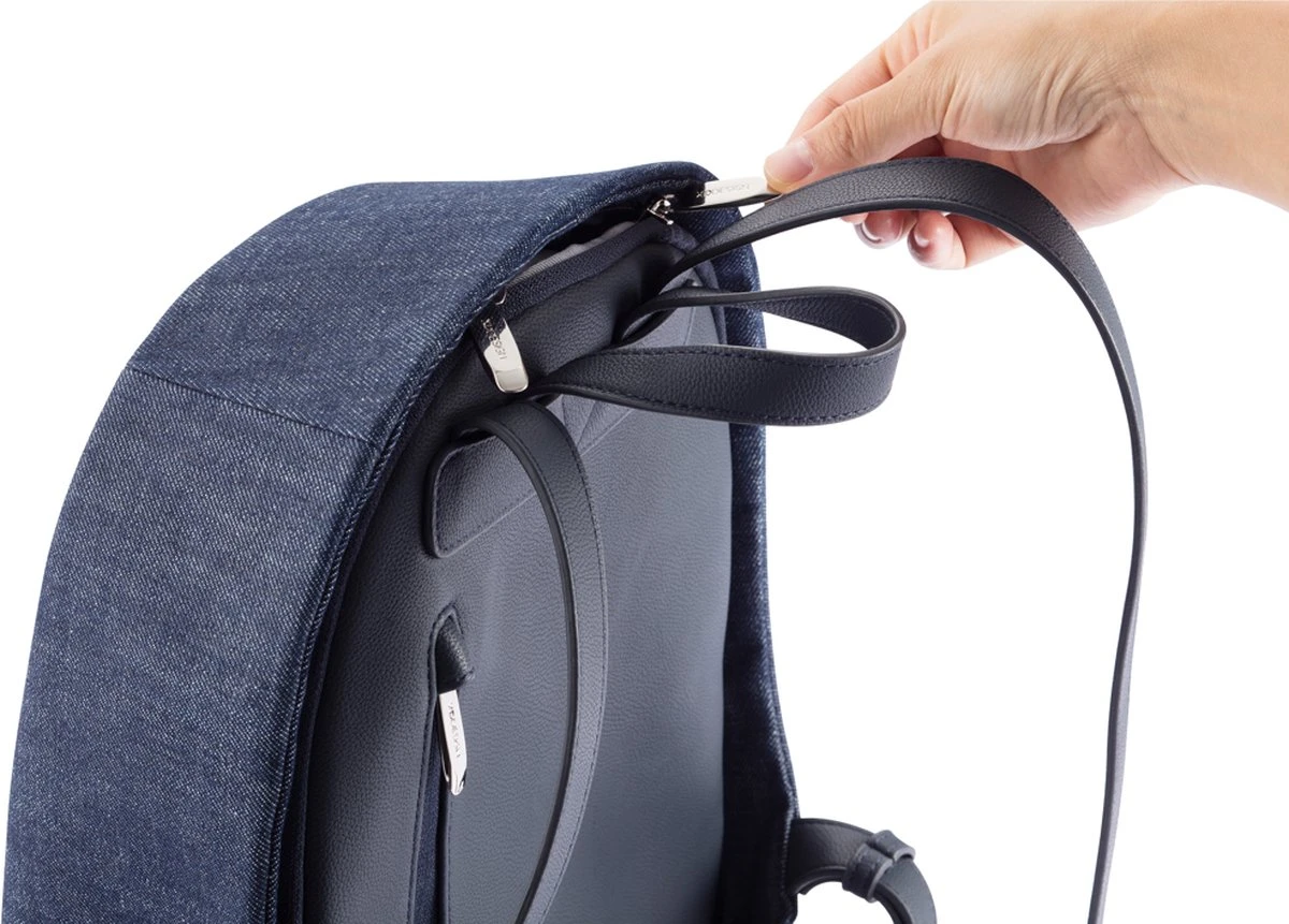 XD Design Elle Fashion Dames Anti-Diefstal Rugzak 6.5 Liter - Denim Blauw 6 XD Design Elle Fashion Dames Anti-Diefstal Rugzak 6.5 Liter - Denim Blauw - Afbeelding 4