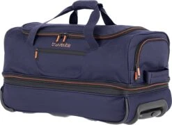 Travelite Basics Wheeled Duffle 55cm Expandable Navy/Orange 31 Travelite Basics Wheeled Duffle 55cm Expandable Navy/Orange -Reis Opberg Artikelen 1200x875 6