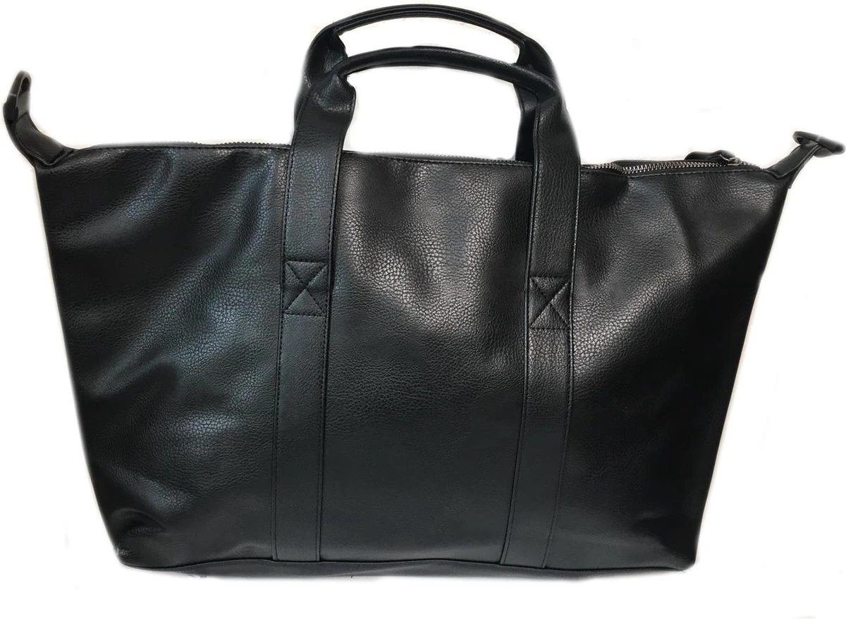 Reistas R&B | Zwart | Vakantietas | Leren Tas | Schoudertas| Unisex 4 Reistas R&B | Zwart | Vakantietas | Leren Tas | Schoudertas| Unisex - Afbeelding 2