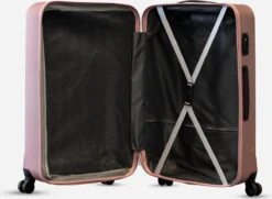 ©TROLLEYZ - Bali No.22 - Kofferset 2 Delig - 55cm+78cm Met TSA Slot - Dubbele Wielen - 360° Spinners - 100% ABS - Reiskoffers In Cosmopolitan Pink -Reis Opberg Artikelen 1200x880 5