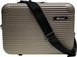 Benzi Barra - Set Van Handbagage Koffer + Beautycase - Champagne -Reis Opberg Artikelen 1200x885