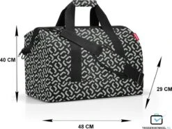 Reisenthel Allrounder L Reistas Sporttas - 30L - Signature Black Zwart -Reis Opberg Artikelen 1200x905 2