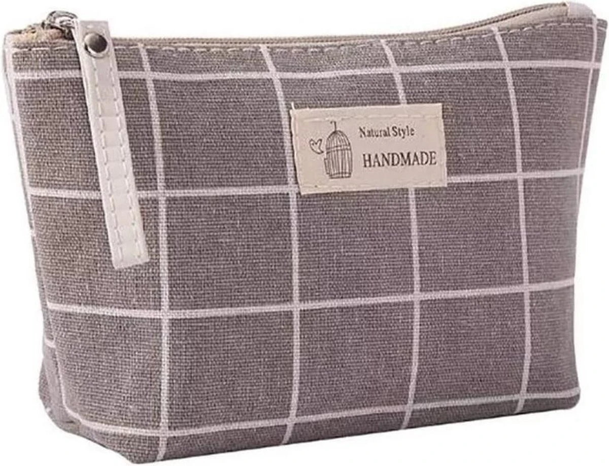 Merkloos ''OP=OP'' Opberg Kleine Reistas - Handmade - Grijs/Bruin - Reistas - Make-Up Tas - Opbergetui - Handbagage - Kamperen - Cosmetisch - Waterdicht - Organizer 3 Merkloos ''OP=OP'' Opberg Kleine Reistas - Handmade - Grijs/Bruin - Reistas - Make-Up Tas - Opbergetui - Handbagage - Kamperen - Cosmetisch - Waterdicht - Organizer