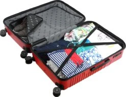 Biggdesign Cats Koffer - Ruimbagage Koffer - Rood - Large -Reis Opberg Artikelen 1200x928