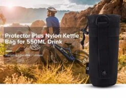 Merkloos Zwart Protector Plus Unisex Duurzame Nylon Kettle Bag Voor 550ML Drink Wandelen, Survival, Air-soft, Paintball | Beschermhoes Waterfles/drinkfles | X000KQ1011 -Reis Opberg Artikelen 1200x935 4