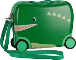 KOOPMAN Koffer Kids - 40cm - Krokodil - Reiskoffer Voor Kinderen - Groen - Opberger