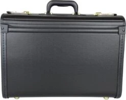 Pilotenkoffer Zonder Wiel - Kunstleer Zwart - Grote Piloten Koffer Met Laptopvak En Cijferslot - Kantoor Koffer - Werk Koffer -Reis Opberg Artikelen 1200x948