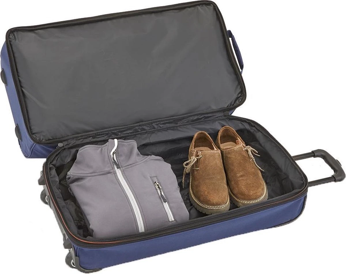 Travelite Basics Wheeled Duffle 55cm Expandable Navy/Orange 6 Travelite Basics Wheeled Duffle 55cm Expandable Navy/Orange - Afbeelding 4