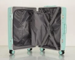 TOP AA Reis Kofferset - Trolleyset 3-delig Met TSA Slot Aluminum Frame, Kleine Cabine En Groot, ABS Luggage, (20+24+28 Inches 3 Pc Set), Roze/pink -Reis Opberg Artikelen 1200x967