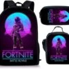 Gift Land® Fortnite Rugzak- Kinder Rugtas En Pennen Etui Met Een Bijhorende Lunchtas - Blauw Schooltas - 16 Liter - 3 Ritsvakken -Reis Opberg Artikelen 1200x969 1