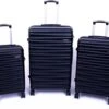 Tobeyz - Kofferset - 3-delig Zwart Handbagage - Verrijdbaar Op 4 Wielen - Stevig ABS - Lichtgewicht, Trolley -Reis Opberg Artikelen 1200x975 1