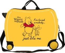 Disney Winnie The Pooh Kinderkoffer ABS Rol Zit Geel -Reis Opberg Artikelen 1200x987