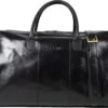 NEGOTIA Delta - Leren Weekendtas - Leren Reistas - Duffel Bag - 100% Luxe Top-Grain Leer - Zwart -Reis Opberg Artikelen 1200x991 2