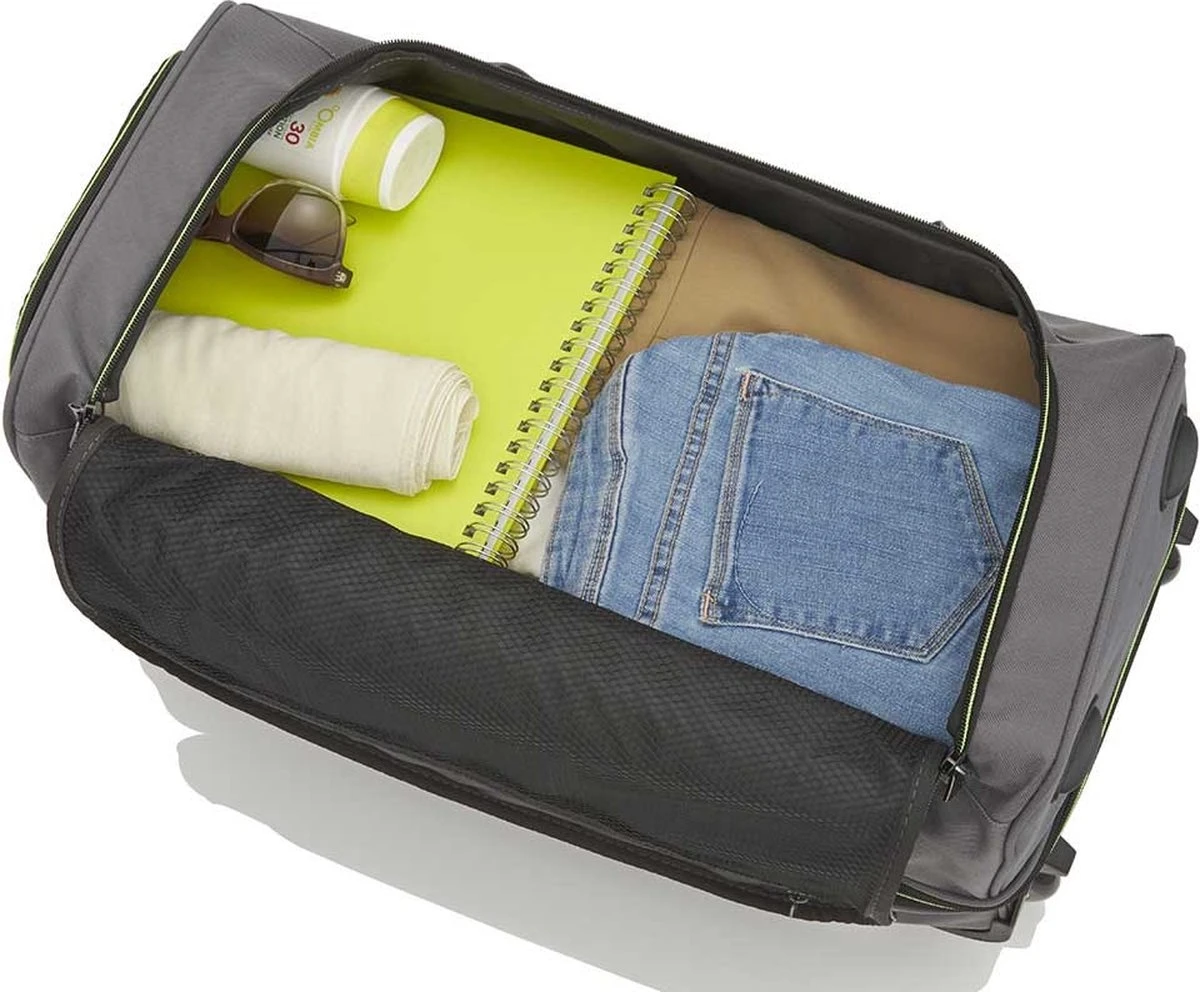 Travelite Basics Wheeled Duffle 55cm Expandable Navy/Orange 19 Travelite Basics Wheeled Duffle 55cm Expandable Navy/Orange - Afbeelding 17