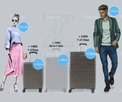 ©TROLLEYZ - Amsterdam No.9 - Kofferset 2 Delig - 55cm+78cm Met TSA Slot - Dubbele Wielen - 360° Spinners - 100% ABS - Reiskoffers In Cloudy Grey -Reis Opberg Artikelen 1200x997 7