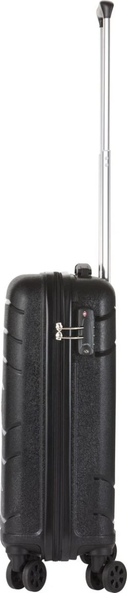 TravelZ Big Bars Handbagagekoffer 55cm Met TSA-slot - Ultrasterk - Zwart -Reis Opberg Artikelen 257x1200