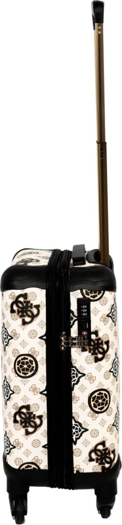 Guess House Party 18 In 4 Wheeler Dames Reiskoffer - Cream Multi Logo -Reis Opberg Artikelen 279x1200