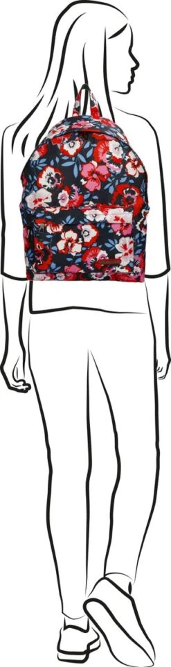 Enrico Benetti Andorra 46145 Laptoprugzak 14" - Roodrose Bloemenprint -Reis Opberg Artikelen 308x1200 1