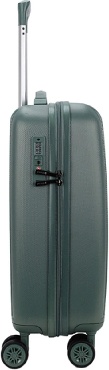 Decent Handbagage Koffer / Trolley / Reiskoffer - 55 Cm - 38 Liter - ABS - Tranporto - Groen 6 Decent Handbagage Koffer / Trolley / Reiskoffer - 55 Cm - 38 Liter - ABS - Tranporto - Groen - Afbeelding 4