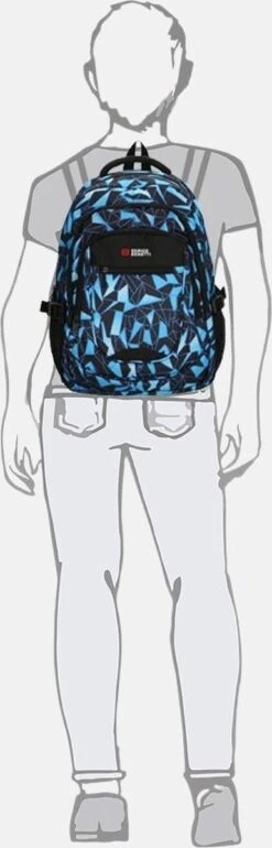 Enrico Benetti Santa Cruz Laptop Rugzak - Zwart/Aqua -Reis Opberg Artikelen 385x1200 2