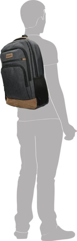 Enrico Benetti München 62120 Laptop Rugzak 17" - Grijs -Reis Opberg Artikelen 386x1200 1