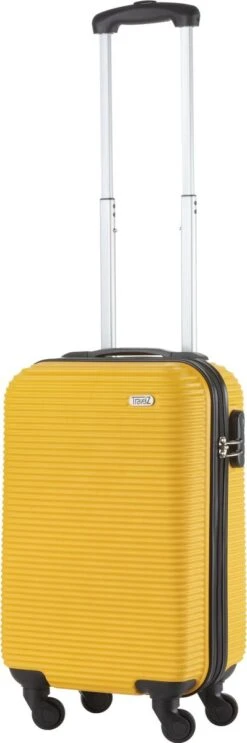 TravelZ Horizon Handbagagekoffer - 54cm Handbagage Trolley Met Gevoerde Binnenkant - Geel -Reis Opberg Artikelen 399x1200 1