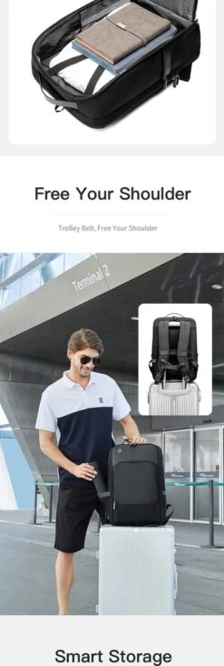 Arctic Hunter Rugtas - Laptop Tas - 15,6 Inch - Waterafstotend - Usb Oplaadstation -Reis Opberg Artikelen 405x1200 6