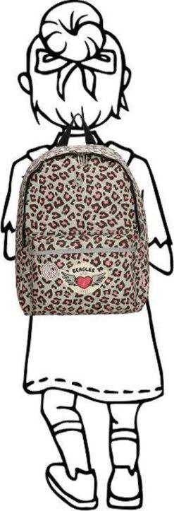 Beagles Original Kinderrugzak - Leo - Grijs -Reis Opberg Artikelen 410x1200 7