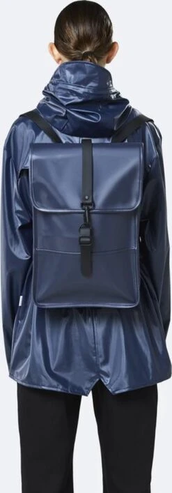 Rains Backpack Mini Unisex - Shiny Blue - One Size -Reis Opberg Artikelen 419x1200 2