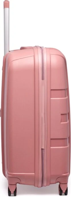 ©TROLLEYZ - Paris No.5 - Reiskoffer - 78cm Met TSA Slot - Dubbele Wielen - 360° Spinners - 100% Polypropyleen - Reiskoffer In Rose Blush -Reis Opberg Artikelen 435x1200 4