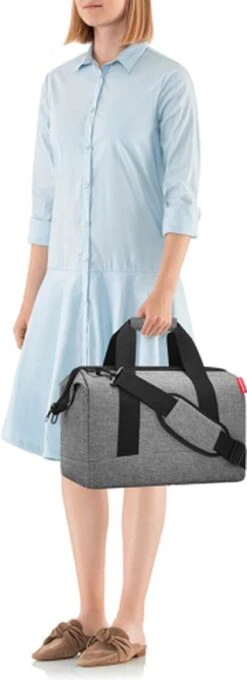 Reisenthel Allrounder M Reistas Sporttas - Maat M - 18L - Twist Silver Grijs -Reis Opberg Artikelen 436x1200 2