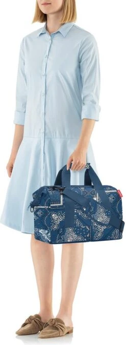 Reisenthel Allrounder M Reistas Sporttas - 18L - Bandana Frame Blauw -Reis Opberg Artikelen 441x1200 7