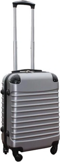 Travelerz Kofferset 3 Delig Met Wielen En Cijferslot - ABS - Zilver (228-) -Reis Opberg Artikelen 448x1200 3