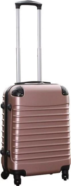 Travelerz Handbagage Koffer Met Wielen 39 Liter - Lichtgewicht - Cijferslot - Rose Goud