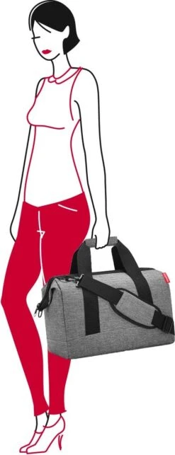 Reisenthel Allrounder M Reistas Sporttas - Maat M - 18L - Twist Silver Grijs -Reis Opberg Artikelen 461x1200 3