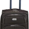 Stoffen Handbagage Koffer 51cm 4 Wielen Trolley - Bruin