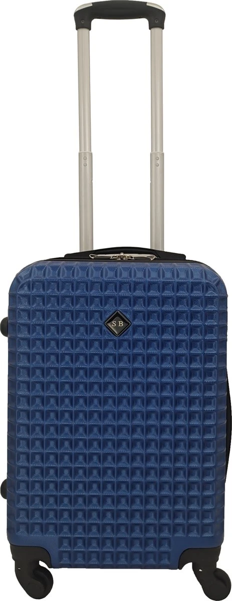 SB Travelbags Handbagage Koffer 51cm 4 Wielen Trolley - Blauw 3 SB Travelbags Handbagage Koffer 51cm 4 Wielen Trolley - Blauw