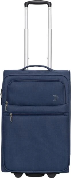 Travelbags Handbagage Zachte Koffer / Trolley / Reiskoffer - The Base - 55 Cm - Blauw -Reis Opberg Artikelen 478x1200 2